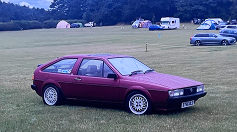 Scirocco Car Club Meets at Teds Farm Camping in Shifnal, Nr Telford Shropshire