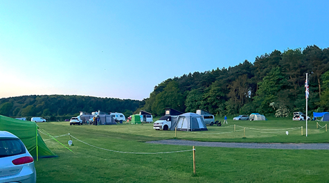 Campsite at Ted's Farm in Sheriffhales, Shropshire